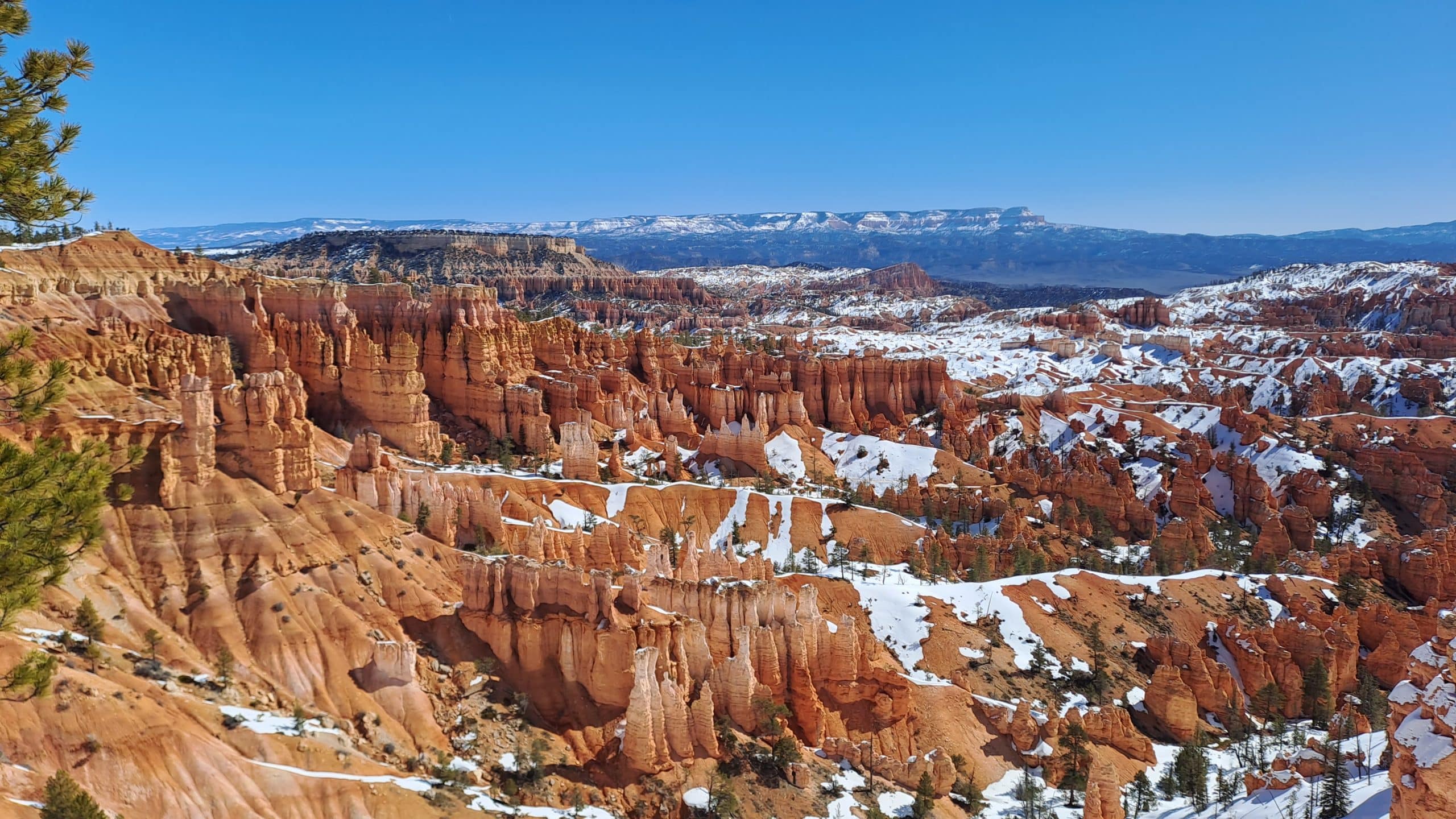 Der verschneite Bryce Canyon im April 2023