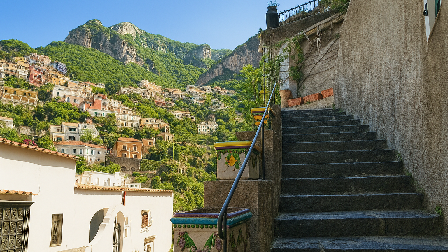 Treppen in Positano